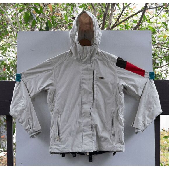 DC Snowboarding Jacket Women's Hooded Exotex 5000‎ Series Tan Size S - Picture 1 of 7